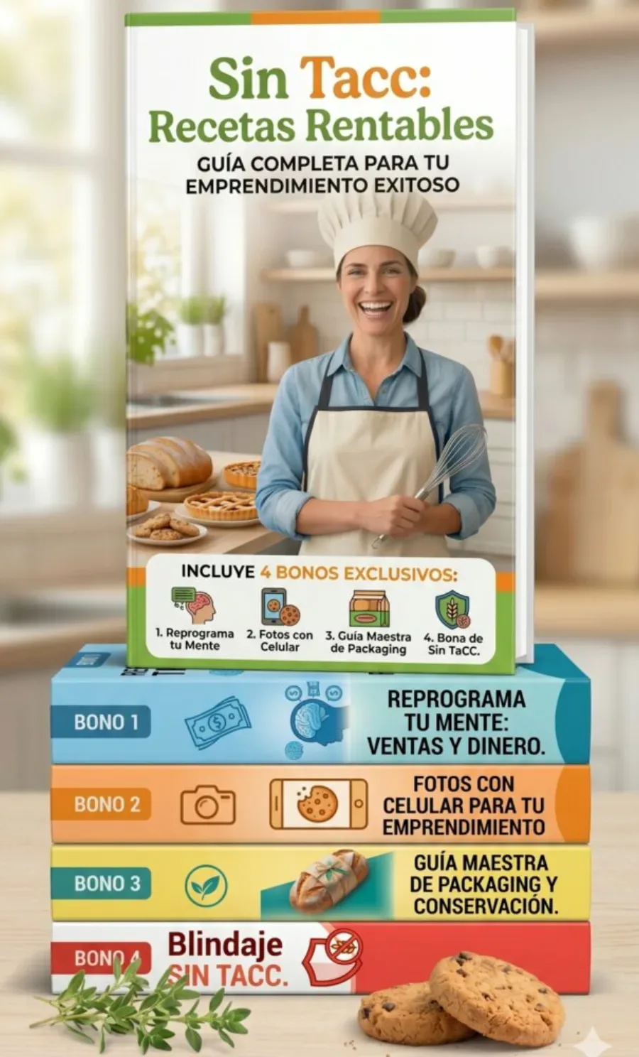 Ebook Sin TACC Recetas Rentables — vista del libro digital